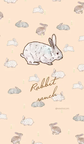 [LINE着せ替え] うさぎ牧場の画像1