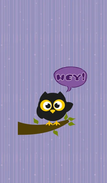 [LINE着せ替え] Black Owlの画像1