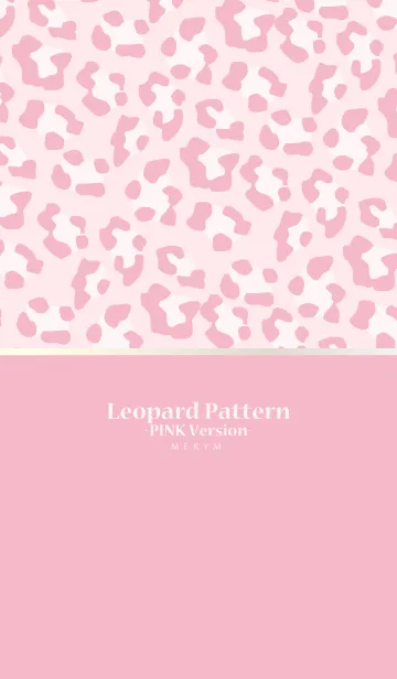 [LINE着せ替え] Leopard Pattern-PINK Version-の画像1