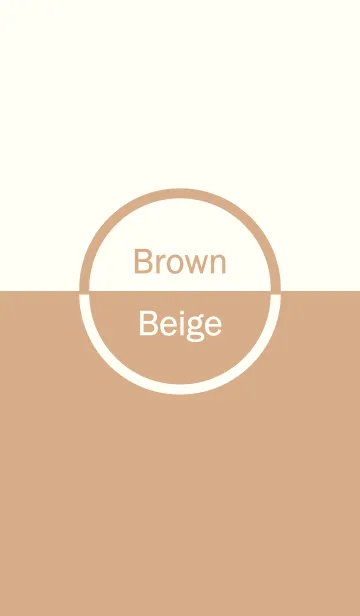 [LINE着せ替え] Brown ＆ Beige Simple design 2の画像1