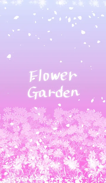 [LINE着せ替え] Flower garden -purple-の画像1