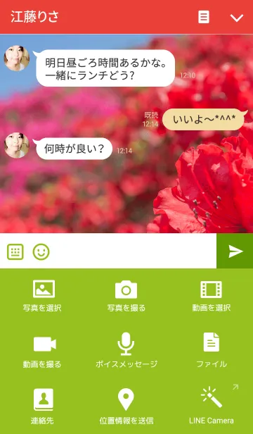 [LINE着せ替え] つつじの丘の画像4