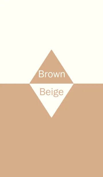 [LINE着せ替え] Brown ＆ Beige Simple design 3の画像1