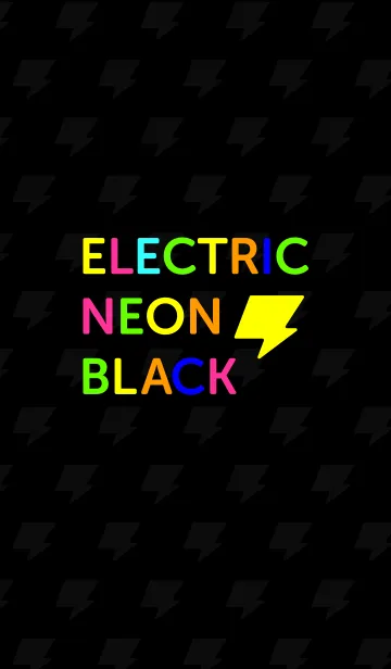 [LINE着せ替え] ELECTRIC NEON BLACKの画像1
