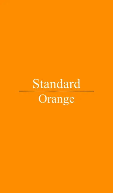 [LINE着せ替え] Standard Orangeの画像1