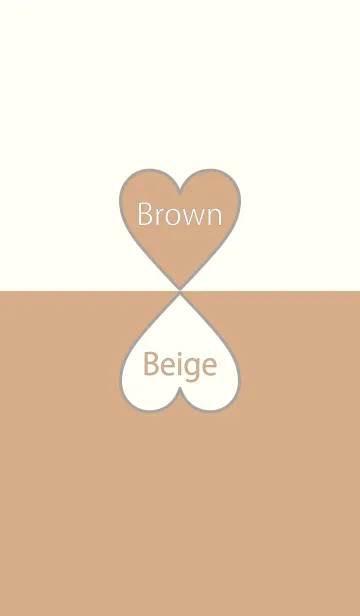 [LINE着せ替え] Brown ＆ Beige Simple design 4の画像1