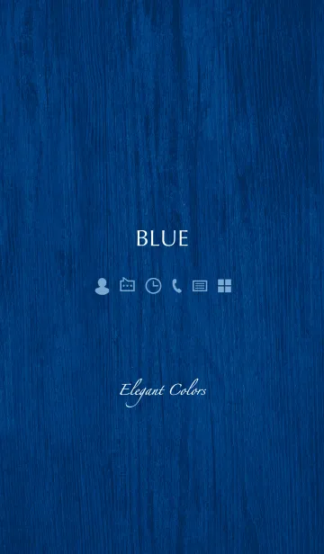 [LINE着せ替え] Elegant Colors -BLUE-の画像1