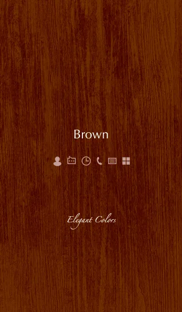 [LINE着せ替え] Elegant Colors -BROWN-の画像1