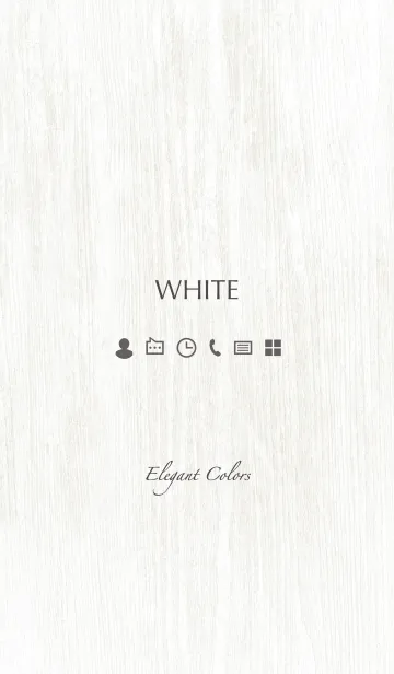 [LINE着せ替え] Elegant Colors -WHITE-の画像1