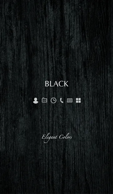 [LINE着せ替え] Elegant Colors -BLACK-の画像1