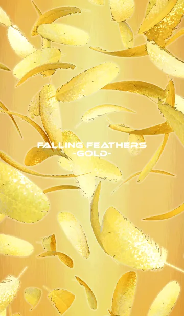 [LINE着せ替え] FALLING FEATHERS -GOLD-の画像1