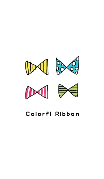 [LINE着せ替え] Colorfl Ribbonの画像1