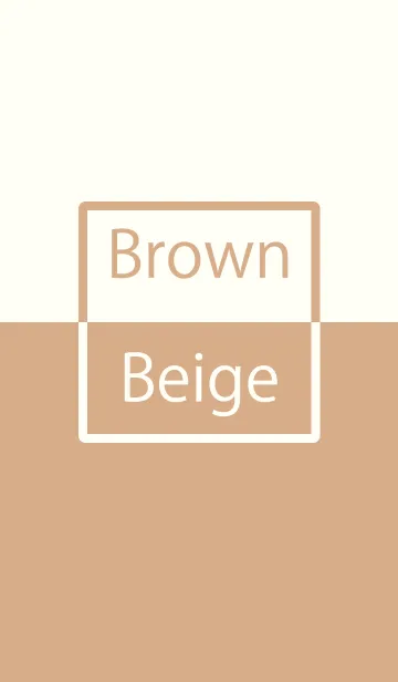 [LINE着せ替え] Brown ＆ Beige Simple design 7の画像1