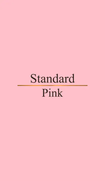 [LINE着せ替え] Standard Pinkの画像1