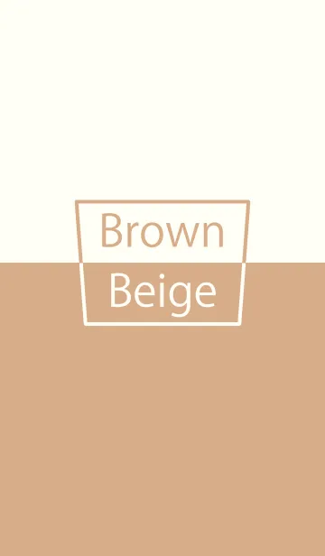 [LINE着せ替え] Brown ＆ Beige Simple design 8の画像1