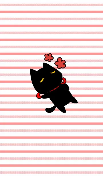 [LINE着せ替え] クロねこにゃん2の画像1