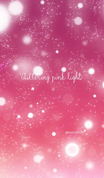 [LINE着せ替え] キラキラ ピンク ライトの画像1
