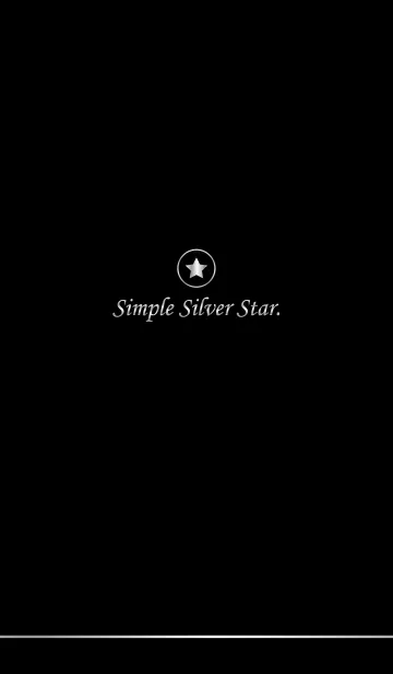 [LINE着せ替え] Simple Silver Star.の画像1