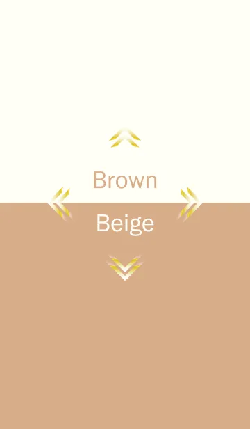 [LINE着せ替え] Brown ＆ Beige Simple design 12の画像1