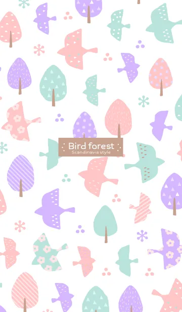 [LINE着せ替え] 木と鳥の画像1