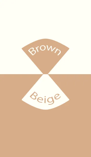 [LINE着せ替え] Brown ＆ Beige Simple design 13の画像1