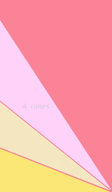 [LINE着せ替え] 4 colors pinkの画像1