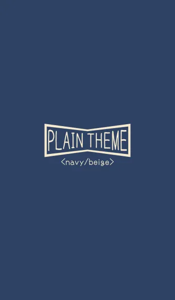 PLAIN THEME <navy/beige>の着せ替えメイン画像