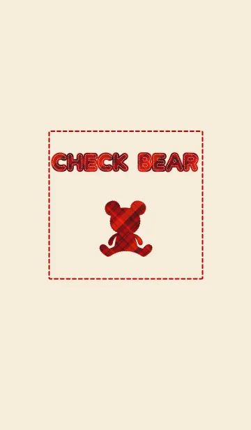 [LINE着せ替え] Check Bearの画像1