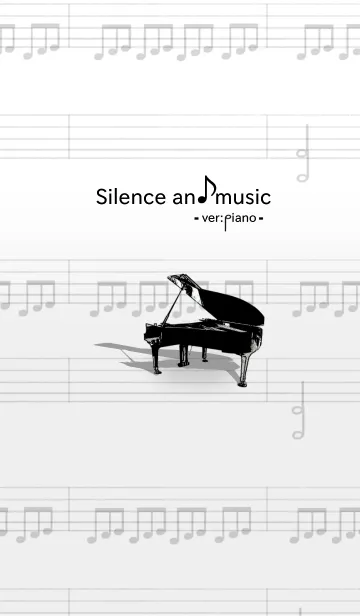 [LINE着せ替え] Silence and music ver:pianoの画像1