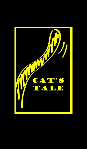 [LINE着せ替え] cat's tale (black and yellow)の画像1
