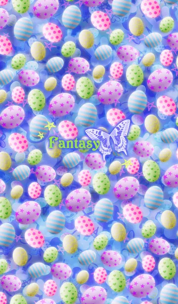 [LINE着せ替え] Fantasy -Colorful egg-の画像1