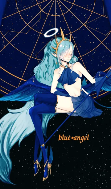 [LINE着せ替え] .-*blue*angel*-.の画像1