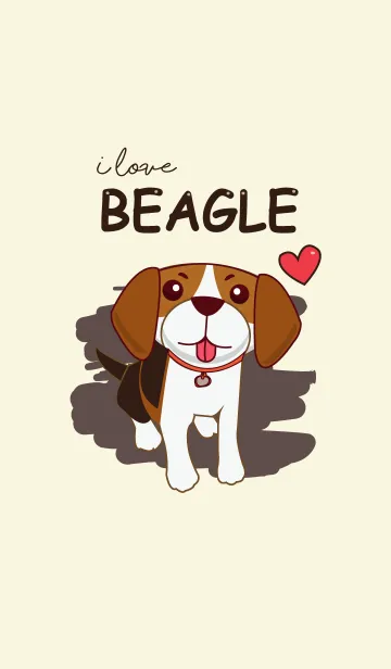 [LINE着せ替え] I LOVE BEAGLEの画像1