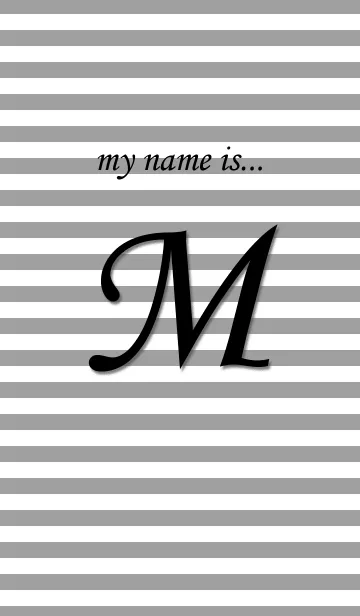 [LINE着せ替え] my name is 【M】の画像1