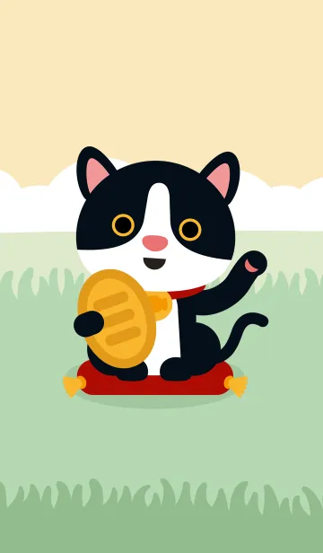 [LINE着せ替え] 黒猫動く~の画像1