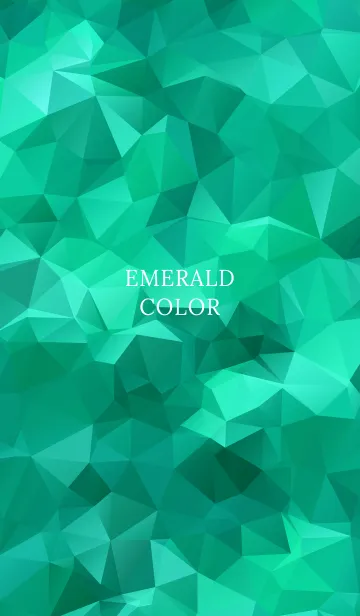 [LINE着せ替え] POLY EMERALD COLORの画像1
