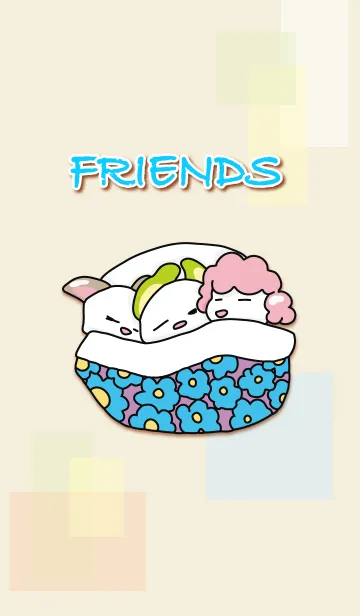 リボンを付けたワンちゃん（FRIENDS）の着せ替えメイン画像