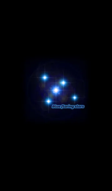 [LINE着せ替え] Blue flaring starsの画像1
