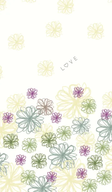 [LINE着せ替え] 花LOVE18-水彩画-の画像1
