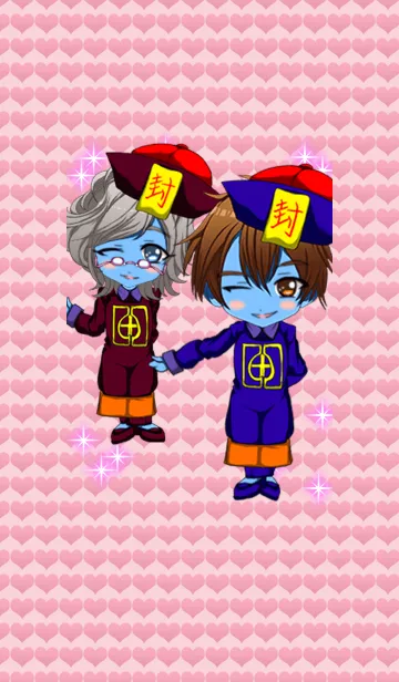 [LINE着せ替え] 桜祭りにキョンシーボーイの画像1