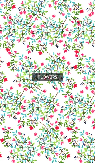 [LINE着せ替え] water color flowers_75の画像1
