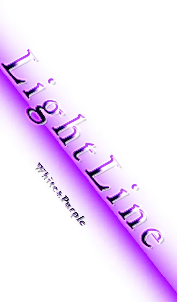 [LINE着せ替え] Light Line (Whit And Purple)の画像1