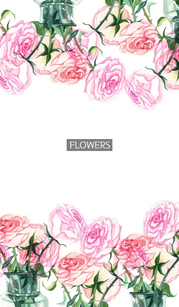 [LINE着せ替え] water color flowers_101の画像1