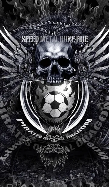 [LINE着せ替え] スカル・サッカー 2の画像1