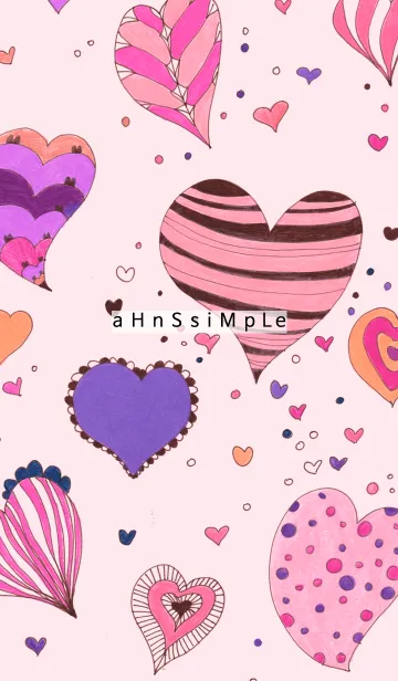 [LINE着せ替え] ahns simple_013_heart_03の画像1