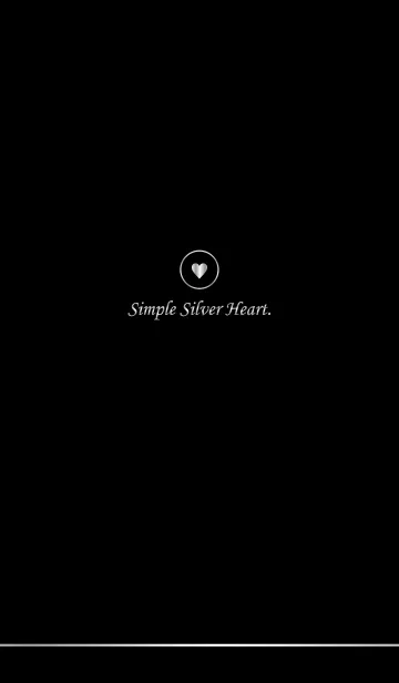 [LINE着せ替え] Simple Silver Heart.の画像1