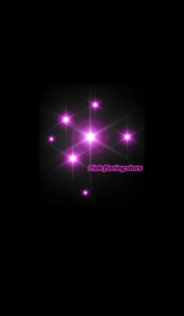 [LINE着せ替え] Pink flaring starsの画像1