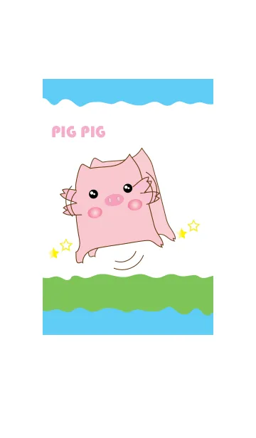 Pig Pig theme v.4の着せ替えメイン画像