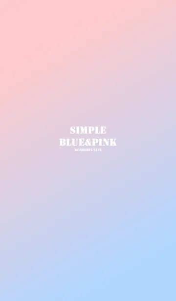 [LINE着せ替え] Simple Blue＆Pinkの画像1
