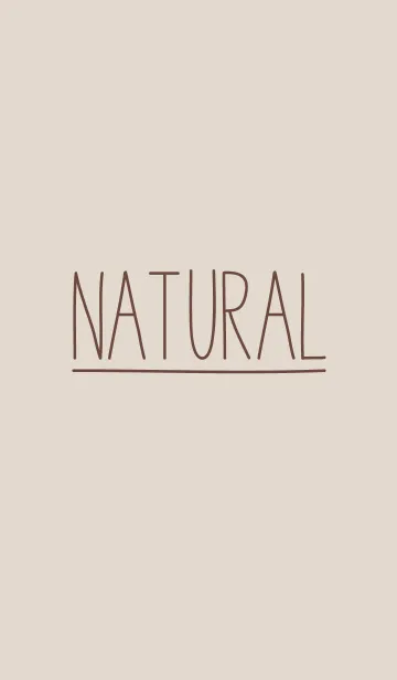 [LINE着せ替え] NATURAL - brownの画像1
